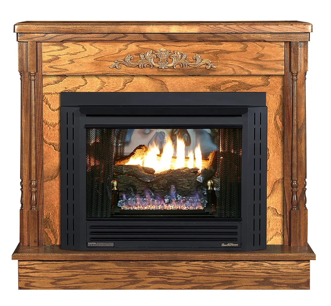Buck Stove Classic Corner Fireplace Mantel for Model 34 Stoves