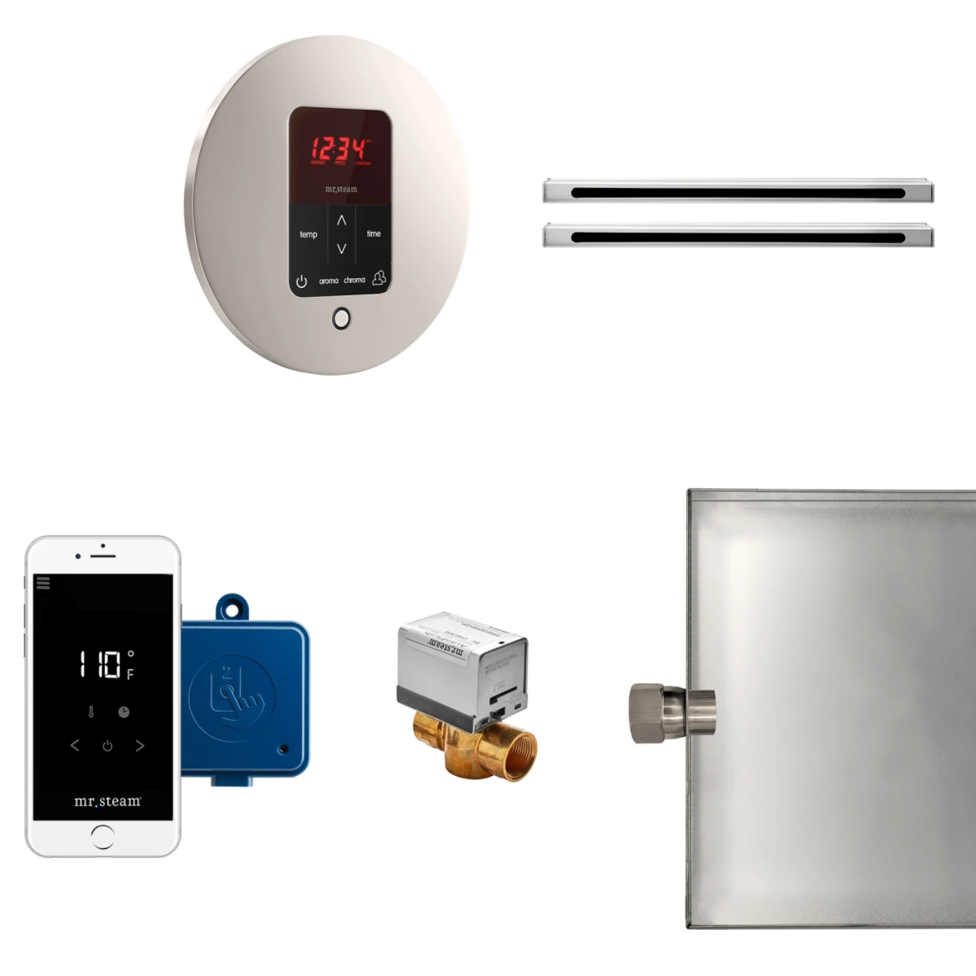 Mr Stream Butler Max Linear Package Round Polished Nickel - BUTLERLXRPN