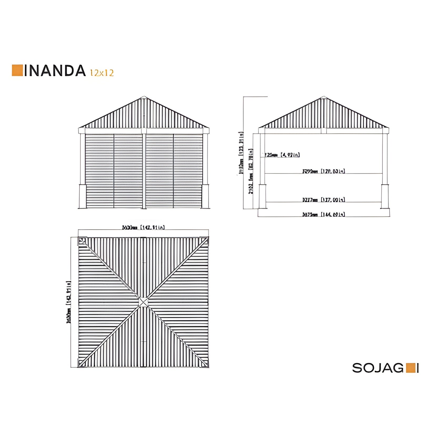 Sojag Gazebo Nanda Gazebo 12 x 12 ft