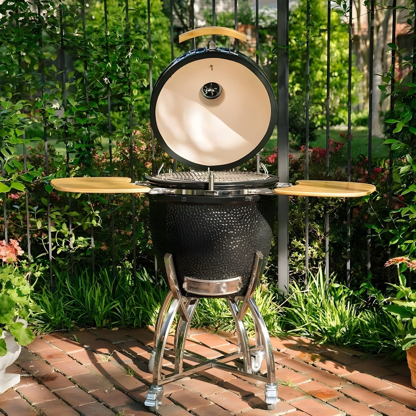 Coyote Asado Smoker Stand & Side Shelves Only - C1CHCS-CT