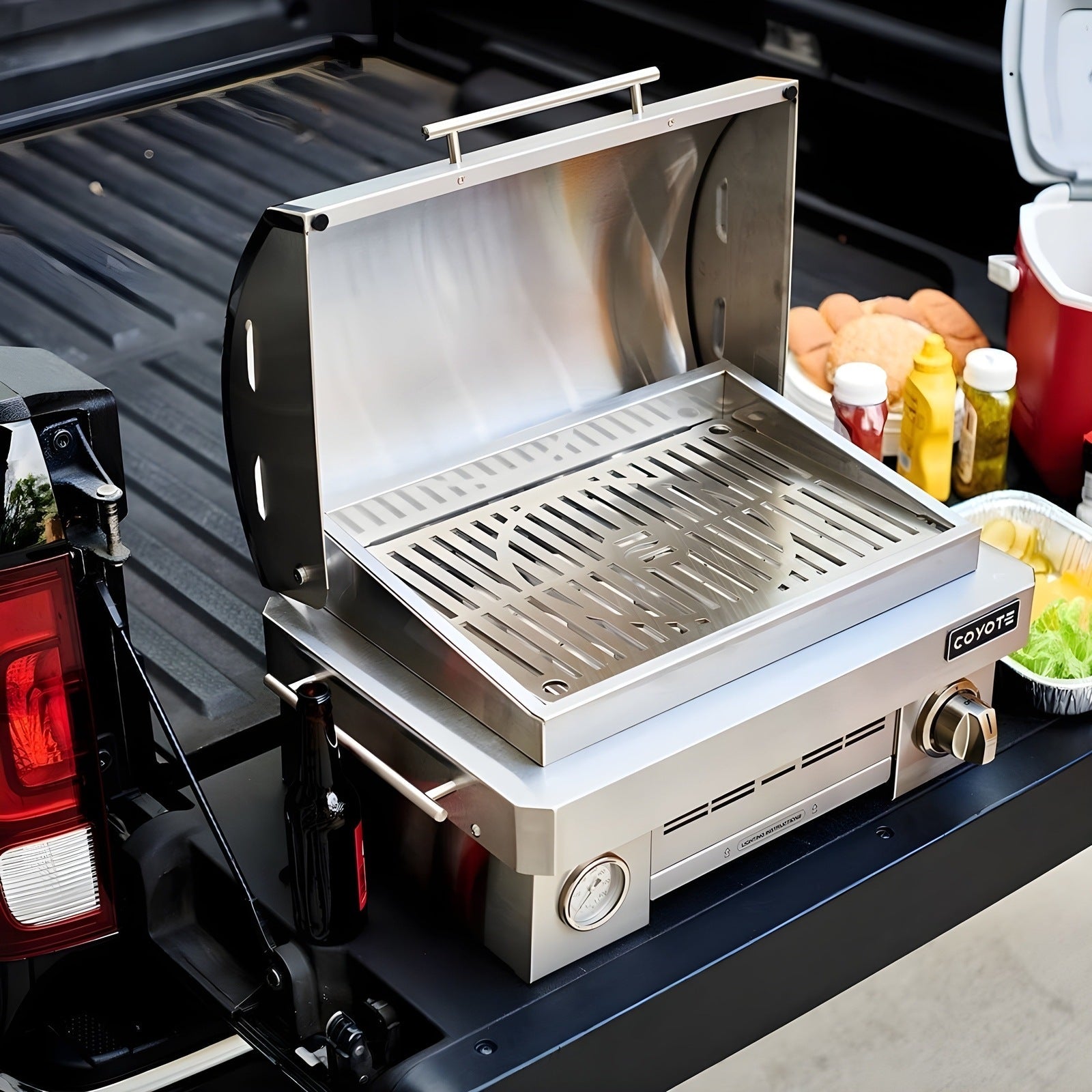 Coyote 25" Portable Grill, 1 Burner, Ceramic - C1PORTLP