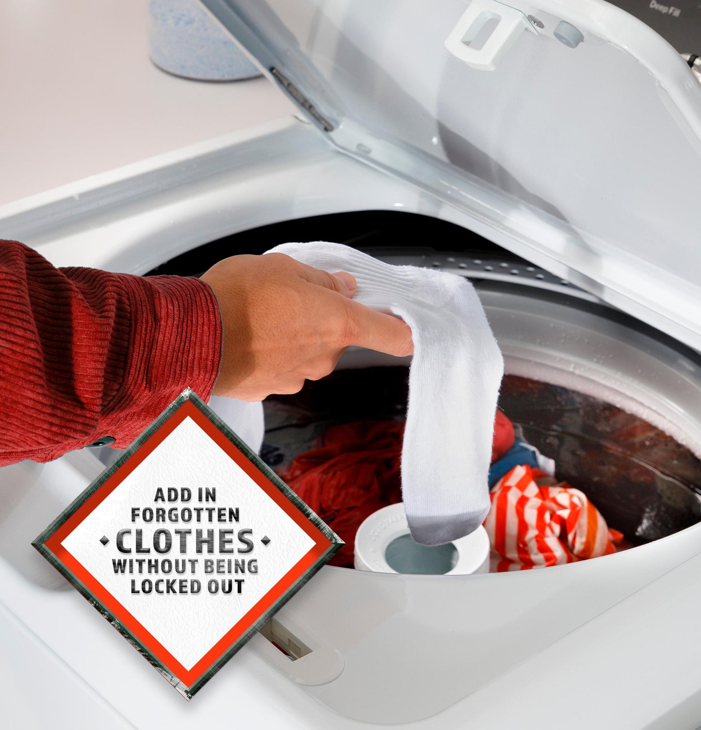 HOTPOINT 4.0 cu. ft. Capacity Washer with Stainless Steel Basket,Cold Plus and Water Level Control - HTW265ASWWW-KT