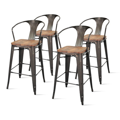 New Pacific Direct Metropolis Metal Bar Stool, (Set of 4) -  938544-GM