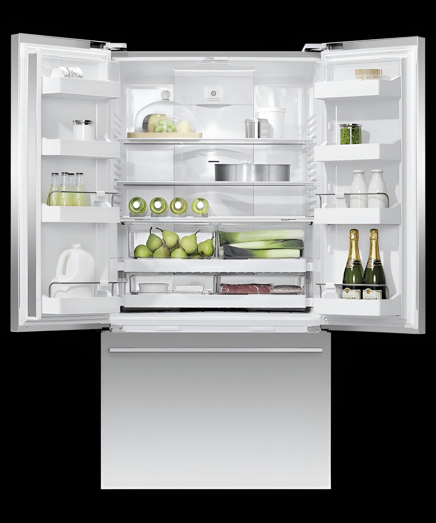 FISHER & PAYKEL RF201ADX5N Freestanding French Door Refrigerator Freezer, 36", 20.1 cu ft - RF201ADX5N-KT