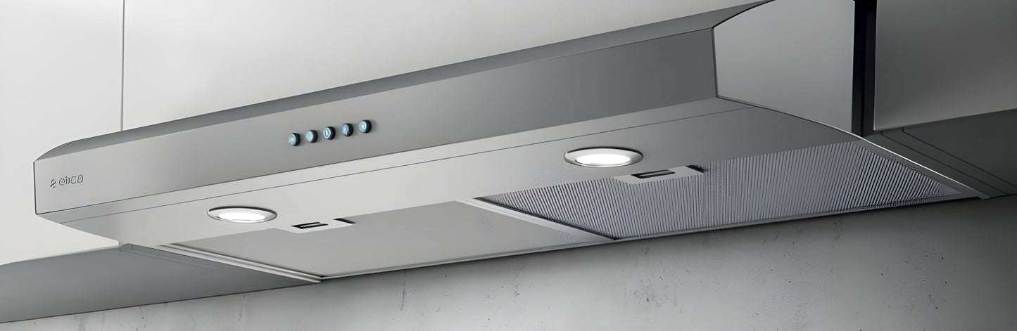 Elica - ALLASIO (Stainless) - Comfort - 30" W x 20" D x 4 3/4" H, Stainless  - UNDERCABINET HOODS | EAL330S1