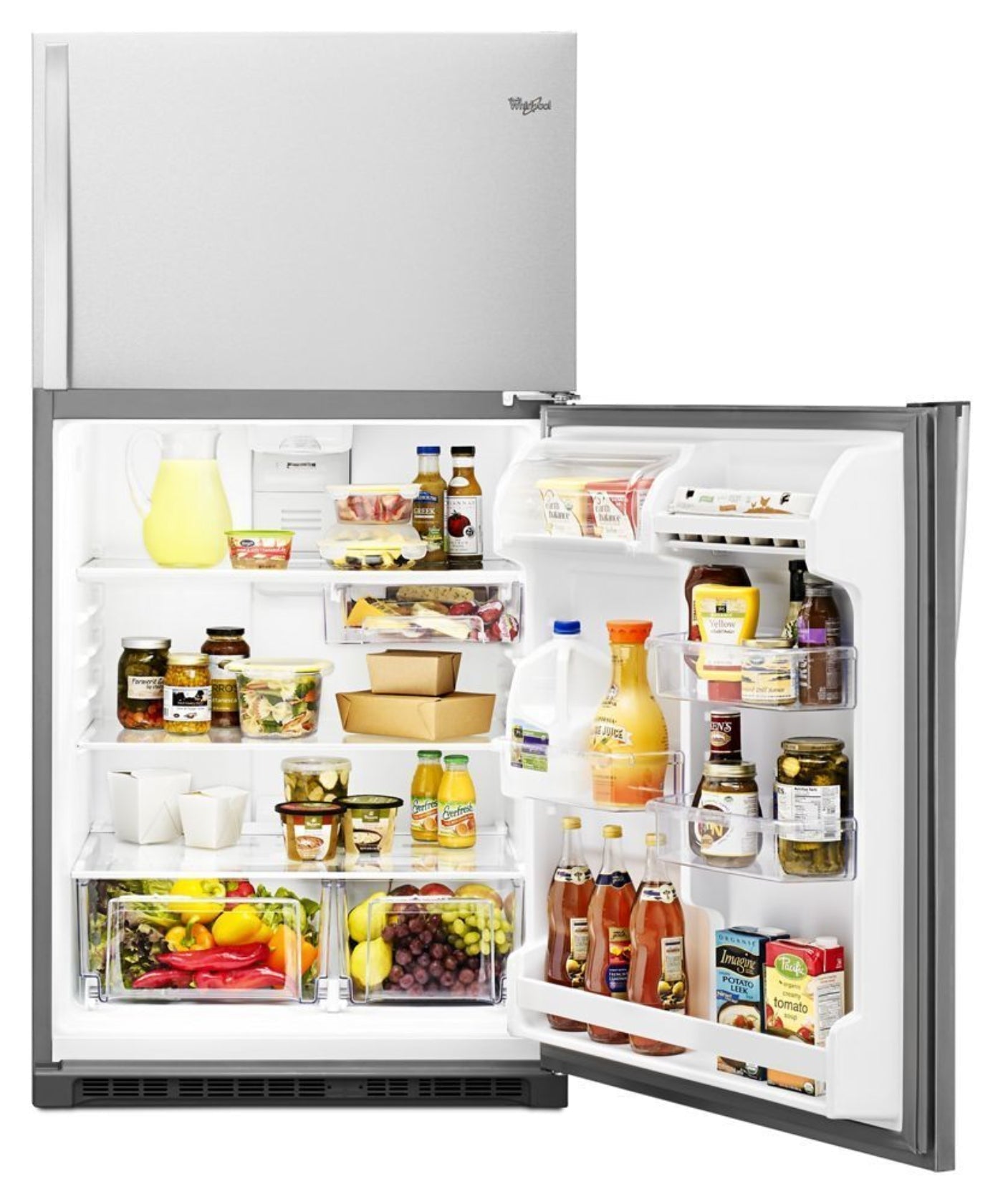 WHIRLPOOL 33-inch Wide Top Freezer Refrigerator - 20 cu. ft. - WRT311FZDM-KT