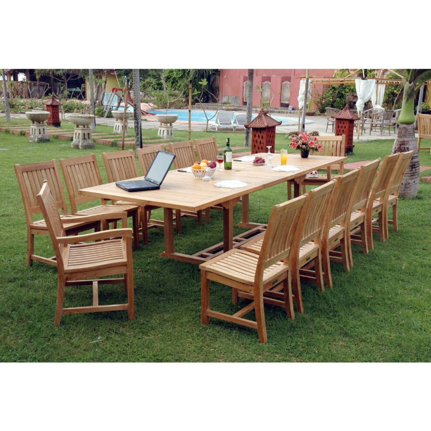 Anderson Teak Valencia Rialto 15-Pieces Dining Set - Set-33