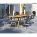 Midtown Concept Dian Oval Teak Table & 8 Oberon Grey Chairs With Cushions - DIANOVAL_8OBERONGREY