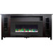 Cambridge Somerset 70-In. Black Electric Fireplace TV Stand with Multi-Color LED Flames, Crystal Rock Display, and Remote Control _ CAM6938-1COF