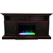 Cambridge 62-in. Summit Farmhouse Style Electric Fireplace Mantel with Deep Crystal Insert, Mahogany _ CAM6215-1MAHCRS