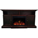 Cambridge 62-in. Summit Farmhouse Style Electric Fireplace Mantel with Deep Log Insert, Mahogany _ CAM6215-1MAHLG3