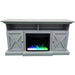 Cambridge 62-in. Summit Farmhouse Style Electric Fireplace Mantel with Deep Crystal Insert, Mahogany _ CAM6215-1MAHCRS