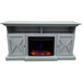 Cambridge 62-in. Summit Farmhouse Style Electric Fireplace Mantel with Deep Log Insert, Mahogany _ CAM6215-1MAHLG3