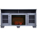 Cambridge Savona 59 In. Electric Fireplace in Mahogany with Entertainment Stand and Charred Log Display _ CAM7233-1CHR