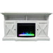 Cambridge 62-in. Summit Farmhouse Style Electric Fireplace Mantel with Deep Crystal Insert, Mahogany _ CAM6215-1MAHCRS