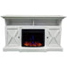 Cambridge 62-in. Summit Farmhouse Style Electric Fireplace Mantel with Deep Log Insert, Mahogany _ CAM6215-1MAHLG3