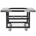 Primo Grills Cart Base with Basket and SS Side Shelves for XL 400, LG 300 - PG00370