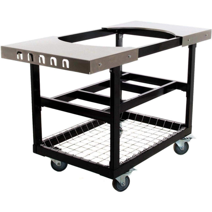 Primo Grills Cart Base with Basket and SS Side Shelves for XL 400, LG 300 - PG00370