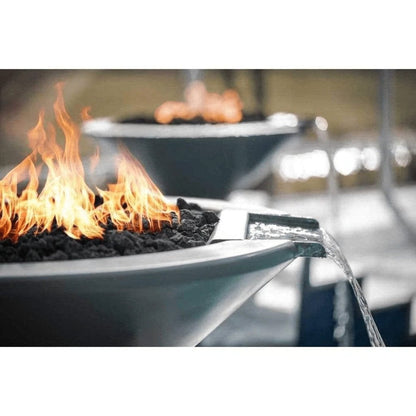 The Outdoor Plus OPT-RFW Cazo Concrete Fire and Water Bowl, 36-Inch