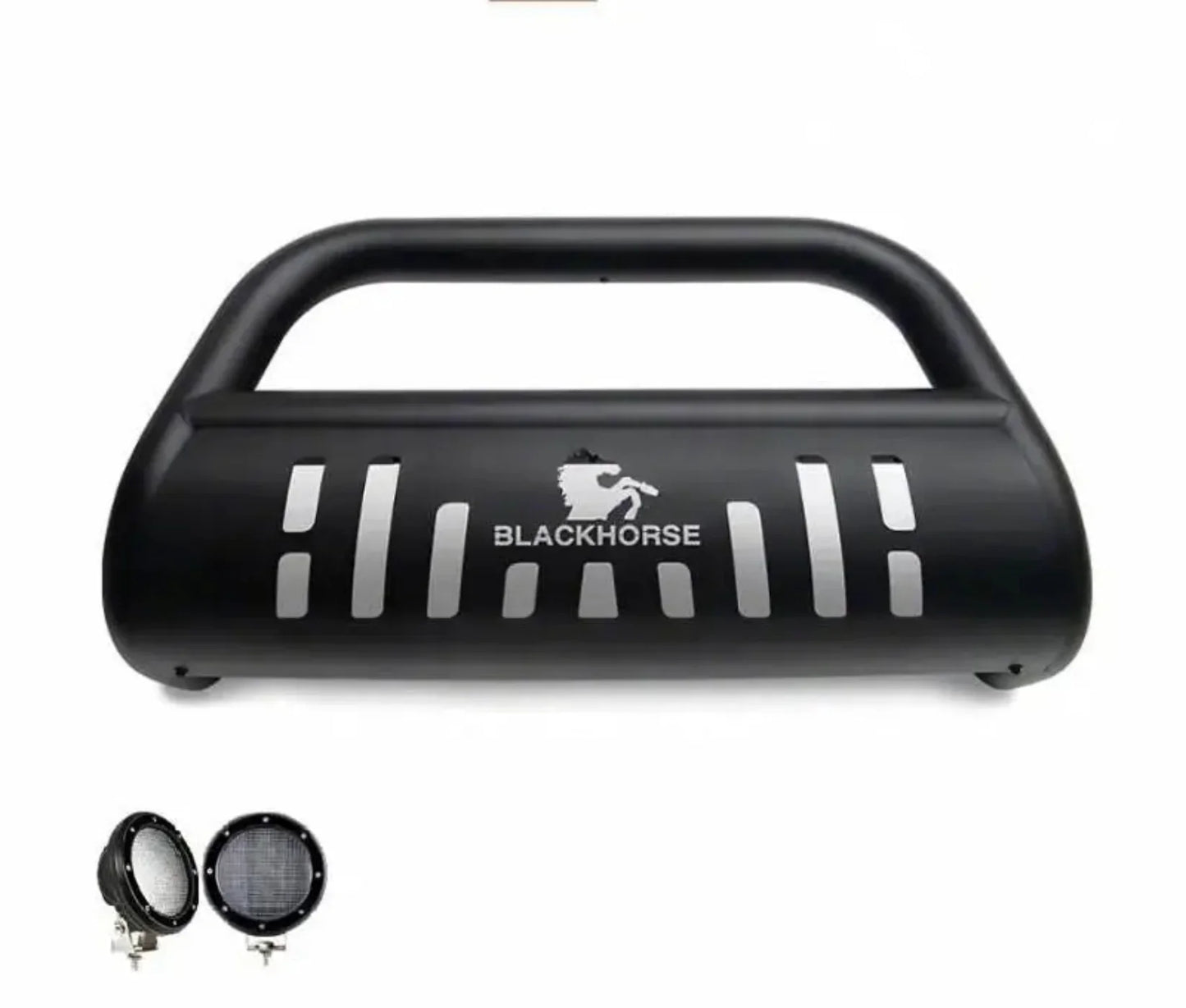 Black Horse CBB-JEB9001SP-PLFB Bull Bar Kit - BLKBBJEB9001B