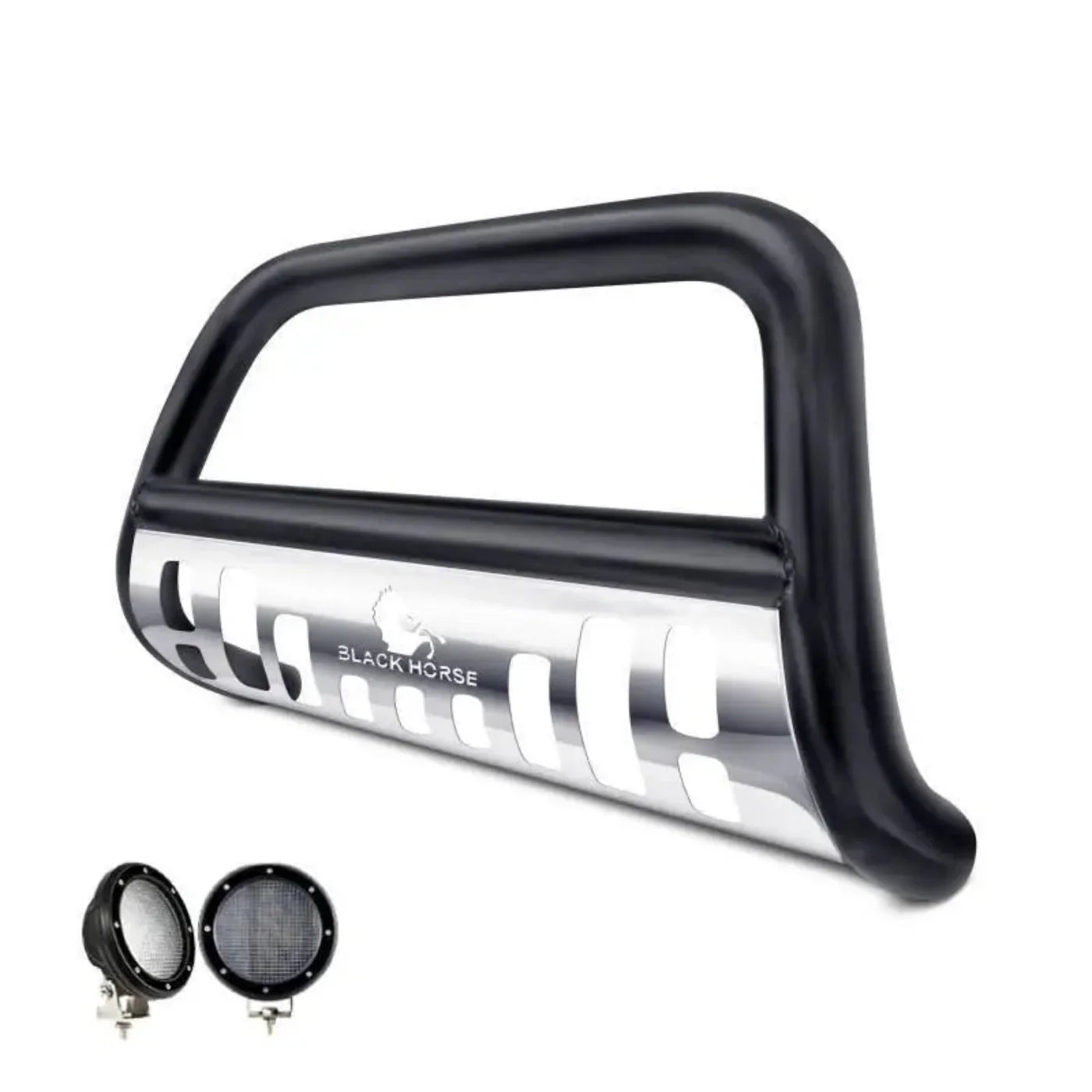 CBBS-FOB3001SP-PLFB Black Horse Bull Bar Kit - BLKFOB3001LFB
