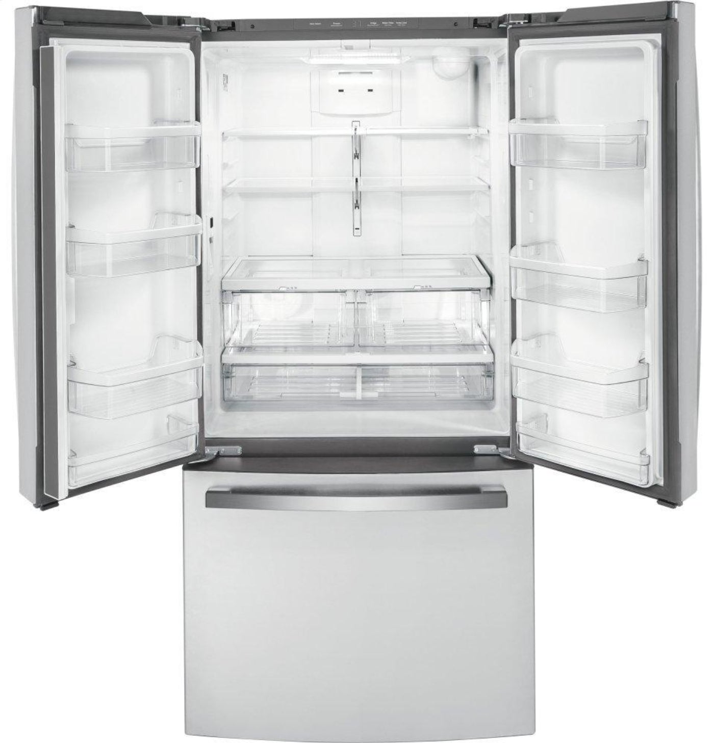 GE APPLIANCES GWE19JYLFS GE® ENERGY STAR® 18.6 Cu. Ft. Counter-Depth French-Door Refrigerator - GWE19JYLFS-KT