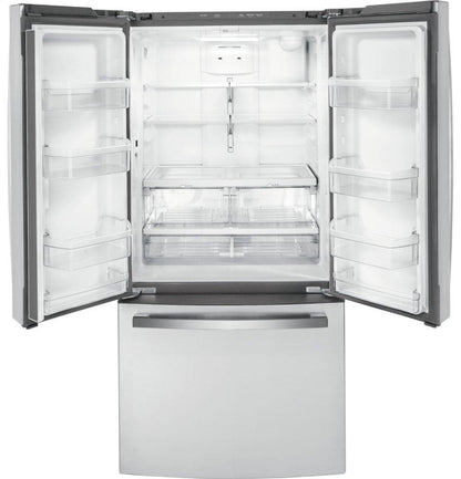 GE APPLIANCES GWE19JYLFS GE® ENERGY STAR® 18.6 Cu. Ft. Counter-Depth French-Door Refrigerator - GWE19JYLFS-KT