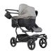 Mountain Buggy Duet Luxury Herringbone Double Stroller - With Carrycot Plus Bundle - DUETPR-v3-75, CCPD-V3-2-75