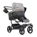 Mountain Buggy Duet Luxury Herringbone Double Stroller - With Carrycot Plus Bundle - DUETPR-v3-75, CCPD-V3-2-75