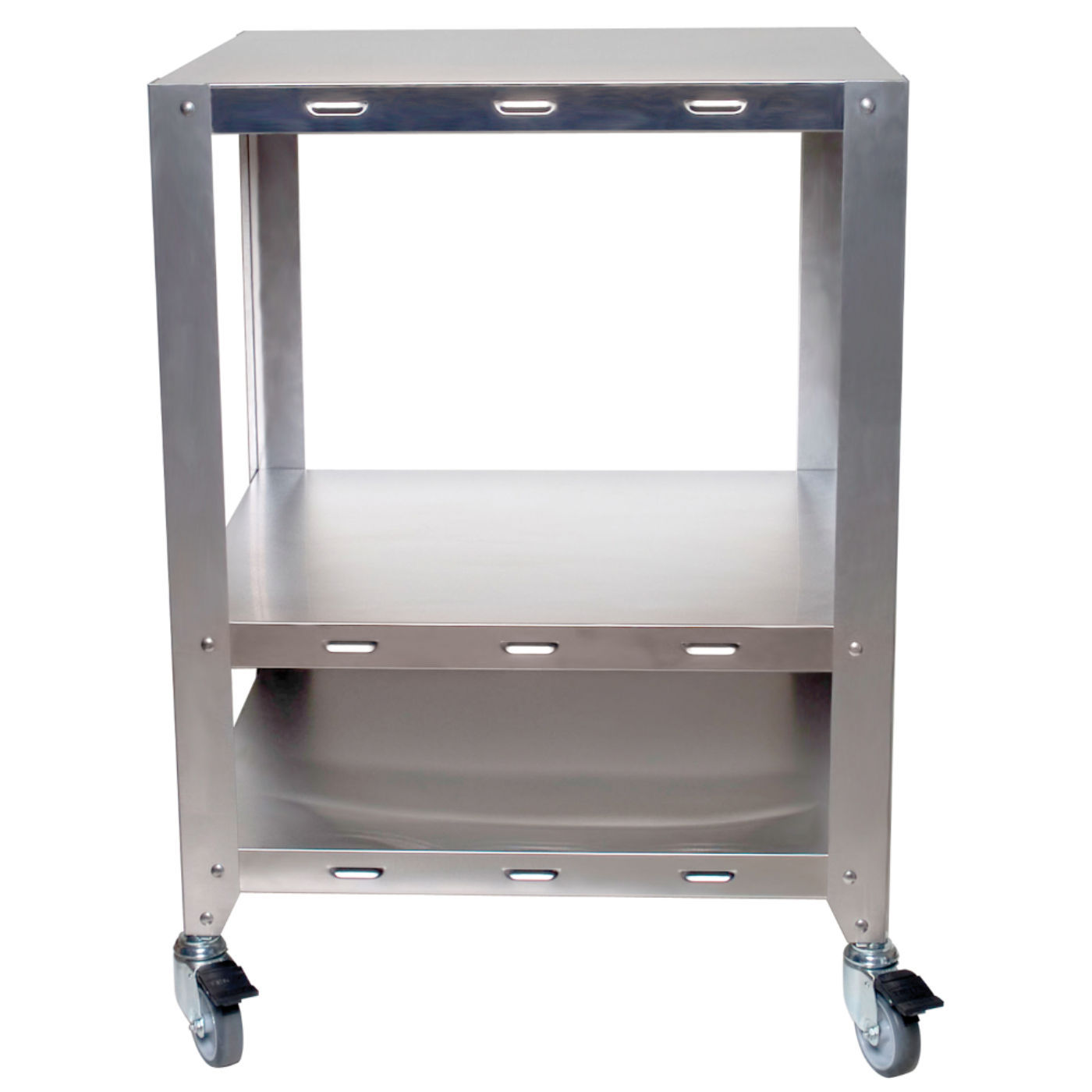 Cadco OV-HDS Stainless Steel Oven Equipment Stand with Two Tiers and Undershelf - CDOVHDS