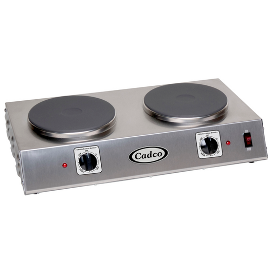 Cadco CDR-2C 21" Two Burner Portable Electric Hot Plate - CDCDR2C