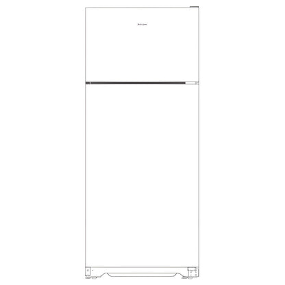 HOTPOINT 17.5 Cu. Ft. Recessed Handle Top-Freezer Refrigerator - HPS18BTNRBB-KT