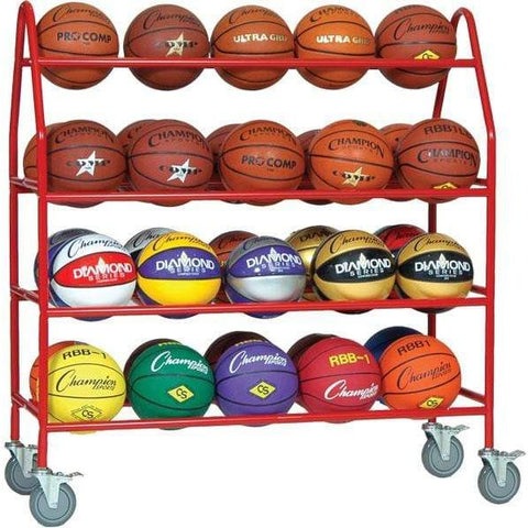 Champion Sports 35 Ball Deluxe Pro Ball Cart - BRCPRO