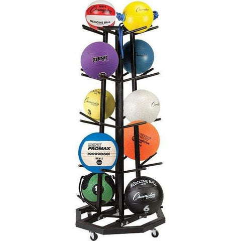 Champion Sports Deluxe Medicine Ball Rack - MBR3