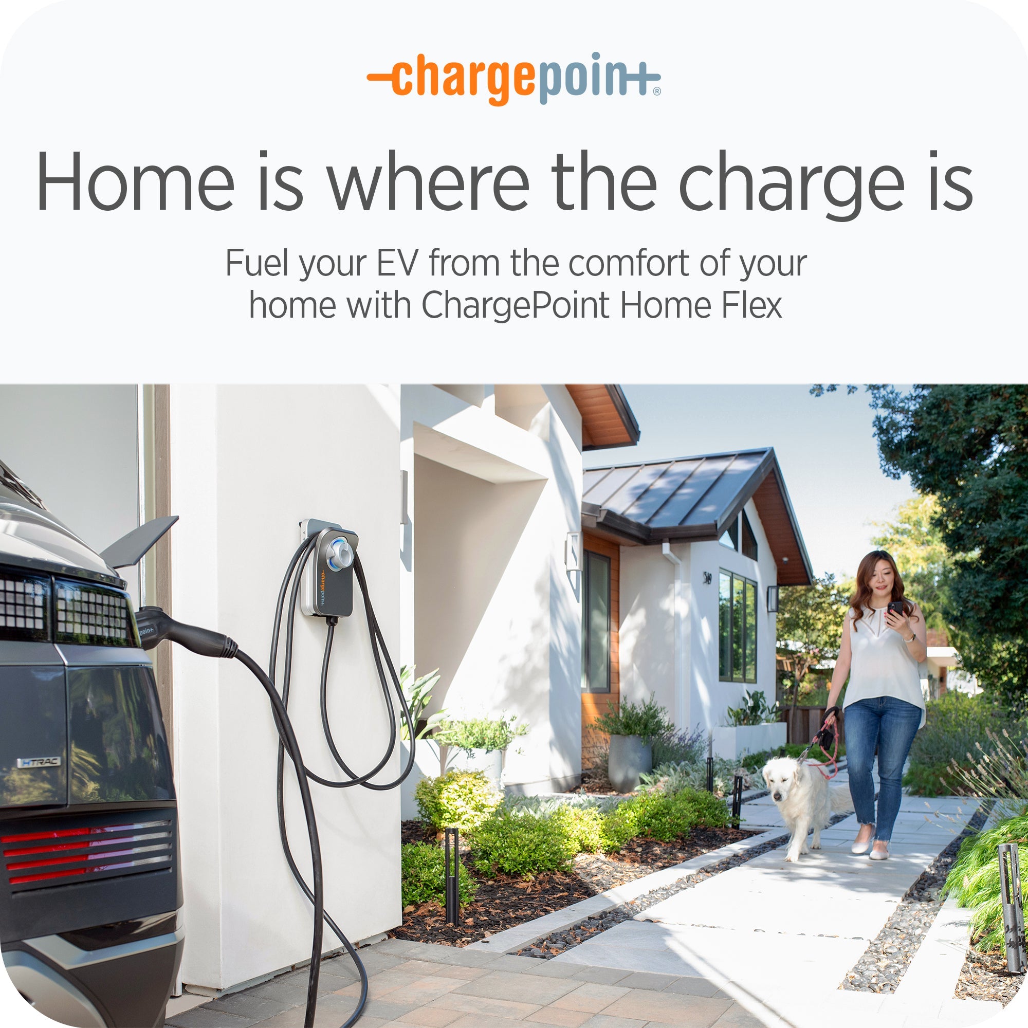 ChargePoint Home Flex Level 2 WiFi NEMA 14-50 Plug Electric Vehicle EV Charger - 235145