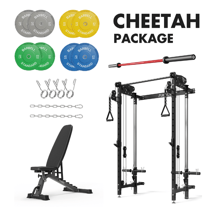 Mikolo Fitness Cheetah Home Gym Package - HP-WR00-BRR