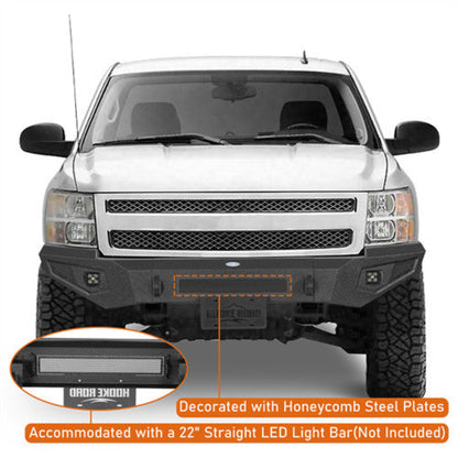 07-13 Chevy Silverado 1500 Front Bumper 2nd Generation - Hooke Road - HE.9033