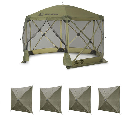 CLAM Quick Set Escape Portable Canopy Shelter with Wind and Sun Panels (4 pack) - 149118