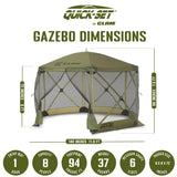 Clam Quick Set Escape Portable Canopy Shelter with Wind and Sun Panels (6 pack) - 149119