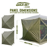 Clam Quick Set Escape Portable Canopy Shelter with Wind and Sun Panels (6 pack) - 149119