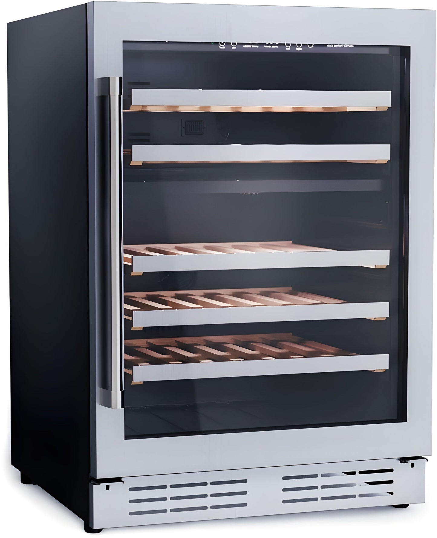 Elica -  Single Door, Dual Zone, Wine Cellar, 23 7/16" W x 22 7/16" D x 33-34" H, 4.8 cu/ft   - Undercounter Refrigerator | EWS52SS1