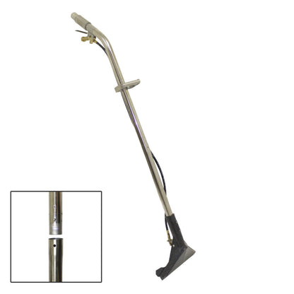 CleanFreak 12" Adjustable Glide 2-Piece Carpet Extractor Wand for High Pressure & Heat w/ 2 Jets - #01 Orifices - CPL-WFQ22T11001JG