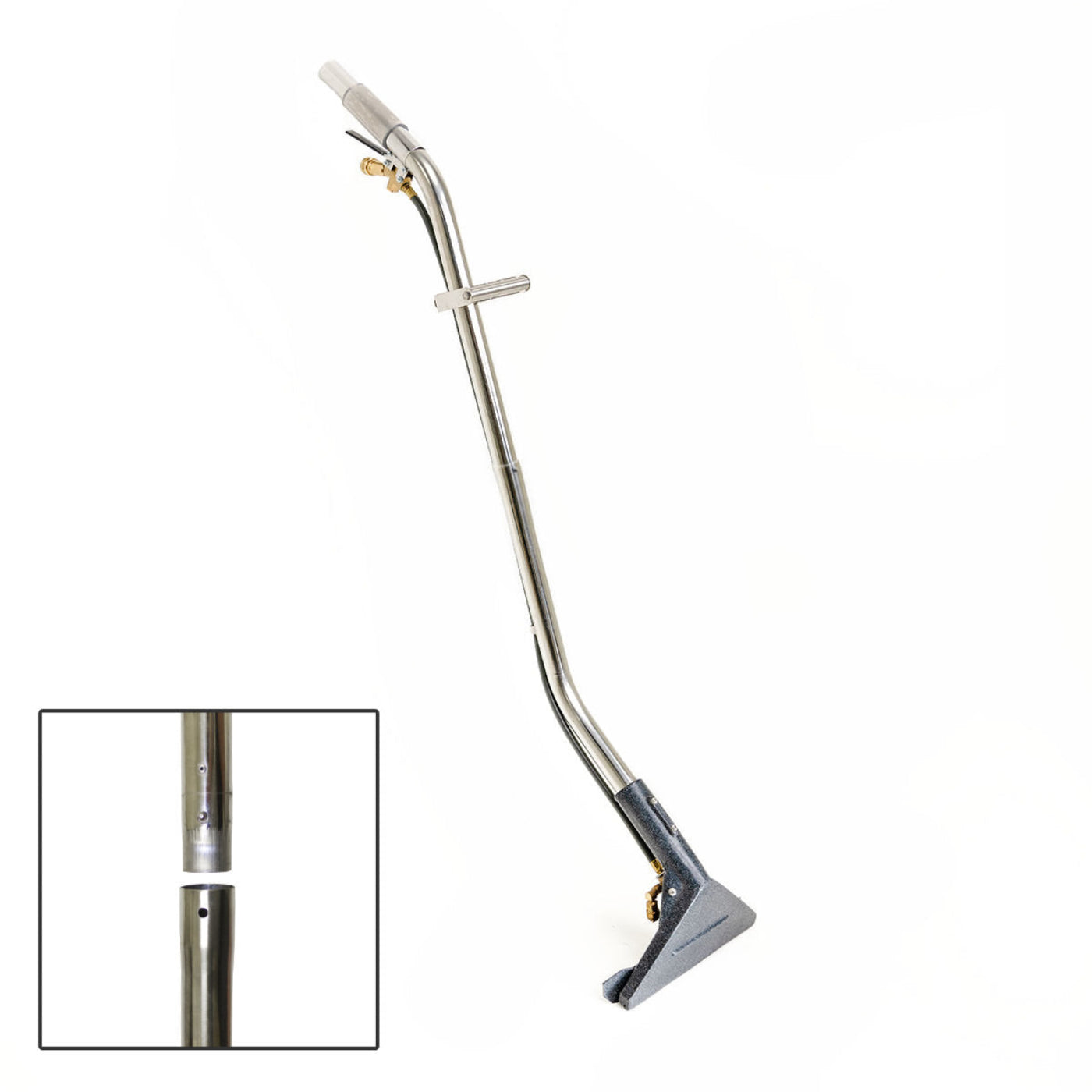CleanFreak 12" Adjustable Glide 2-Piece Carpet Extractor Wand for High Pressure & Heat w/ 2 Jets - #01 Orifices - CPL-WFQ22T11001JG