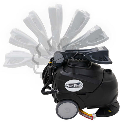 CleanFreak 18" Reliable 18E Electric Auto Scrubber w/ Nylon Brush - 8 Gallons - IES-18E-CF