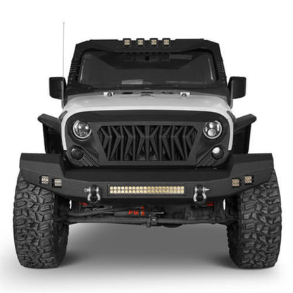 Hooke Road Full width CLIMBER Front Bumper(07-18 Jeep Wrangler JK) - HE.2052