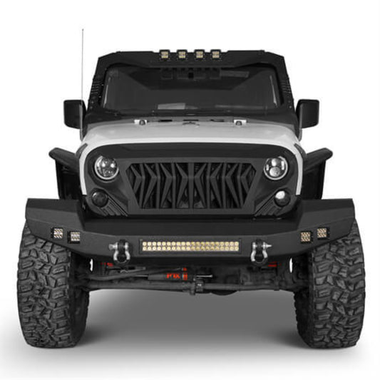 Hooke Road Full width CLIMBER Front Bumper(07-18 Jeep Wrangler JK) - HE.2052