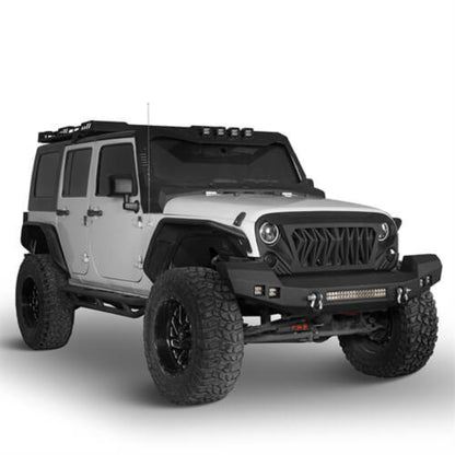 Hooke Road Full width CLIMBER Front Bumper(07-18 Jeep Wrangler JK) - HE.2052