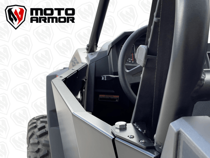 Moto Armor Polaris RZR XP 1000, XP Turbo, & Turbo S 2-Seat Aluminum Doors (2014+) - MA-RZ2-BLK