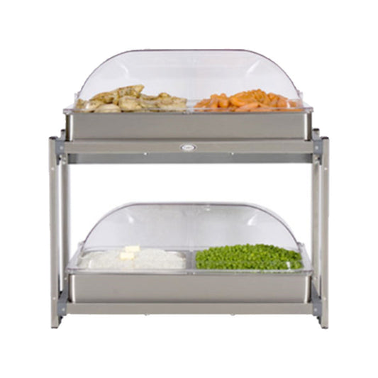 Cadco CMLB-24RT 23-1/4" Multi-Level Buffet Warmer - CDCMLB24RT