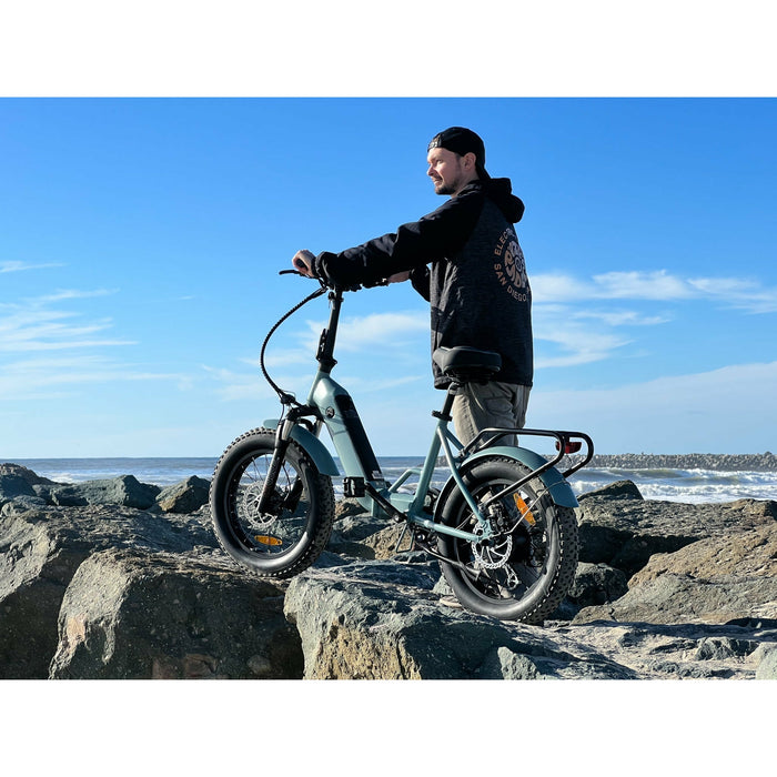 Coastal Cruiser 48V/14Ah 750W Folding Fat Tire Electric Bike BB-HOLY-ST